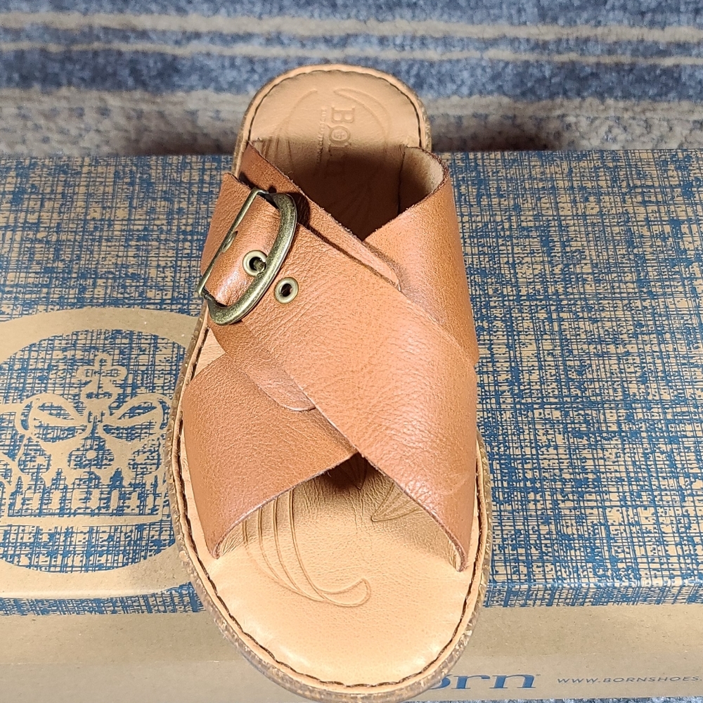 Born Brown Rio Slide-On Sandals - Picture 3 of 5